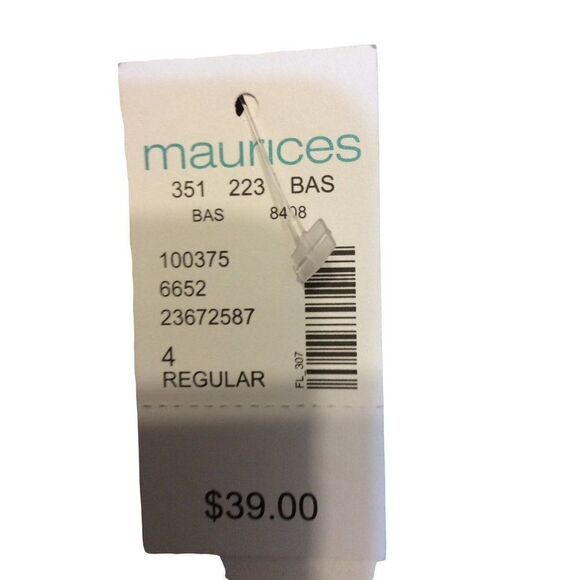 MAURICE’S Women Bootcut  Size 4 Black Polyester/Rayon/Spandex - Picture 4 of 4